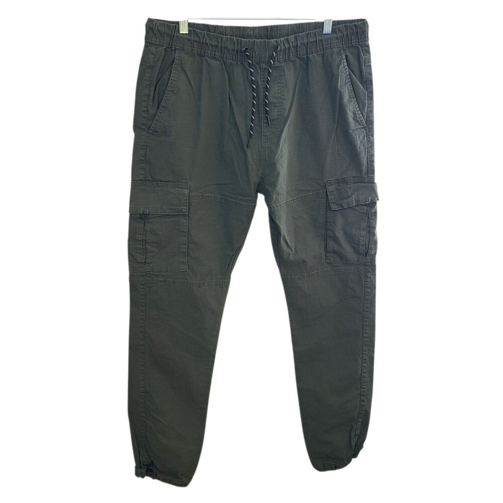 Next II Max Mens XL Green Cargo Pants Utility Y2K Hiking Walking Gorpcore Skater